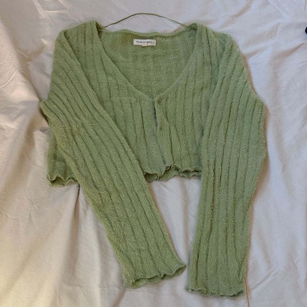 LA Hearts Sage Green Knit Sweater